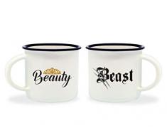 LEGAMI Liens Tasses de cafÃ©, Multicolore, 5.5Â x 5.5Â x 5Â cm La Belle et la BÃªte 5.5x5.5x5 cm Multicolore