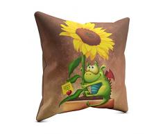 Picanova Coussin dÃ©coratif, Satin, Multicolore, 40 x 40 cm