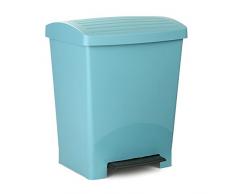 TATAY 1101700 Optimist Poubelle à Pédale 25 L Plastique Bleu 33,5 x 29 x 39 cm