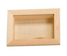 Artemio VIVT0812 Vitrine, Bois, Beige, 12 x 4 x 18 cm