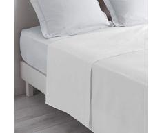 douceur dintÃ©rieur drap plat 2 personnes 240x300 cm lina blanche