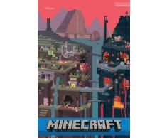 Empire Poster Minecraft World Multicolore