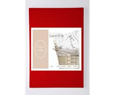 Comptoir du Linge DH11901940 Drap Housse Uni Coton Rouge 190 x 90 cm