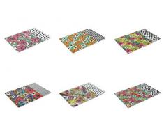 Villa DEste Home Tivoli Lot de 6 Sets de Table Assortis Taille Unique