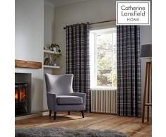 Catherine Lansfield Rideaux Ã Åillets tissÃ©s Thermiques Gris Anthracite 168 x 229 cm