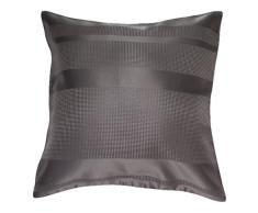 Soleil docre Coussin Jacquard Maya Anthracite, Polyester, Gris, 40 x 40 cm