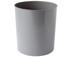 GELCO Design 707798 Poubelle Ouverte, Plastique, Gris, 20 x 20 x 21,5 cm