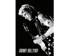 Johnny Hallyday (Lone Wolf) Maxi Poster, Papier, Multicolore, 61 x 91,5 cm