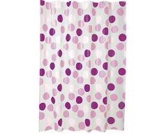 HomeBain Rideau de Douche Rose Confetti Peva, 100%
