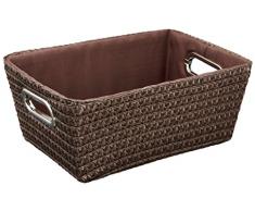 Wenko 20373100 Corbeille Chromo Marron