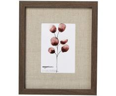 AmazonBasics Cadre photo mural style galerie, 23 x 28Â cm pour photo de 13 x 18Â cm, noyer vieilli (lot de 3)