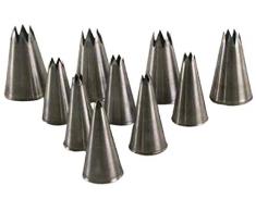 Silikomart 43.097.99.0000 BS S Lot de 10 Douilles pour Poche à Douille Inox