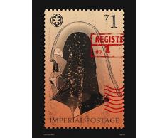 onthewall Darth Vader Star Wars Stamp Poster Art Print (40 x 30 cm)