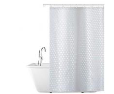 Tatkraft Purl Rideau de Douche, Blanc, 180X180