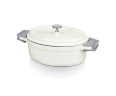 Beka 13392274 Cook On Cocotte ovale + Couvercle en fonte daluminium ivoire 26 cm