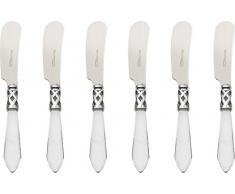 BUGATTI ALC1T-N4232 Aladdin Ménagère de 6 Pièces Tartineur Acier/ABS Transparent 21 x 18 x 3 cm