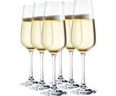 Celeste 927410 Flûte à Champagne 19 cl 6 pièces, Verre, Transparent