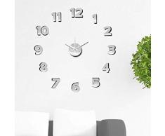 Dcasa Sticker Mural en Aluminium pour Horloge de cheminée, décoration de la Maison, Unisexe, Adulte, Couleur Unique