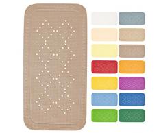 Spirella Alaska Tapis de Douche en PVC Beige 91 x 36 cm