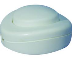 Voltman VOM530304 Interrupteur Pied de Lampe Rond Blanc 2 A