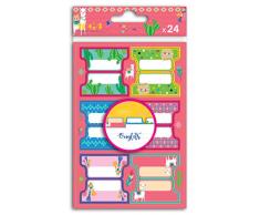 Toga Autocollant Onglets, Autre, Multicolore, 10 x 17.5 x 0.1 cm STR104