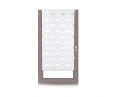 Relaxdays 10026664_726 jour nuit, Store double enrouleur klemmfix, Sans perÃ§age, fenÃªtre porte balcon, 80x150 cm, blanc, polyester, aluminium, plastique, 5 x 80 x 150 cm