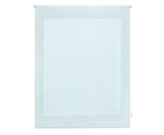 Blindecor Rayures Store Enrouleur, Tissu, Turquoise, 120Â x 180Â cm