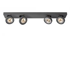 Lucide NENAD AR111 - Spot plafond - LED Dim. - 4x10W 2700K - Gris