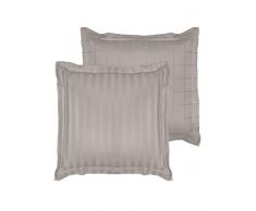 De Witte Lietaer Taie doreiller, Coton Peigné, Atmosphère Taupe, 60x60 cm