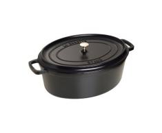 Staub 1104125 Cocotte Ovale Noir Mat 41 cm