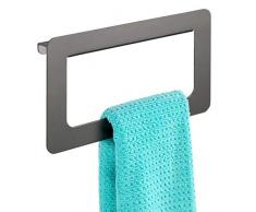 WENKO 23898100 Porte-serviettes Uno Montella, Aluminium inoxydable, 27 x 16 x 8 cm, Anthracite