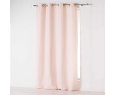 douceur dintérieur rideau à oeillets 140x260 cm microfibre absolu rose pale