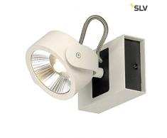 SLV Kalu Lampe de Mur et de plafond, aluminium, blanc/noir