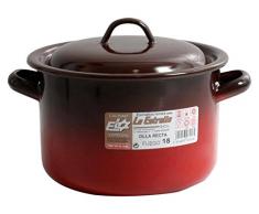 Feu Esmaltaciones La Droite Estrella Faitout avec Couvercle 18 cm 2,85 L