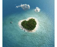 Papier Peint déco poster LOVE ISLAND 3 x 2,70 m | Déco et photo murale XXL Qualité HD Scenolia