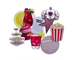 Paladone Party Game Dessous de Verre en Carton Rigide/Papier, Multicolore, 1 x 10 x 8 cm