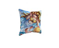 Picanova Coussin dÃ©coratif, Satin, Multicolore, 40 x 40 cm