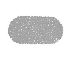 MSV Tapis de Baignoire Galets en PVC-68x35 cm-Blanc, 100% PVC, 80 x 150 cm