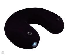 Uatt Cou Oreiller de Massage avec lumiÃ¨re LED, Polyester, Noir