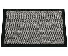 ID Mat 608002 Cahors/Florac Tapis Paillasson Fibre PolypropylÃ¨ne/PVC Gris 80 x 60 x 0,67 cm