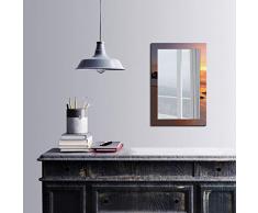 Bonamaison DÃ©coration Murale Impression sur Miroir EncadrÃ© sur Toile, Dimensions: 40 x 60 Cm - ConÃ§u et fabriquÃ© en Turquie