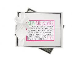 White Cotton Cards Wedding Day Album Photo Mots, Bois, Blanc, Petit