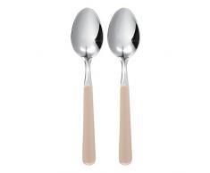 Excelsa Branché Lot de 2 cuillères de Table Crème