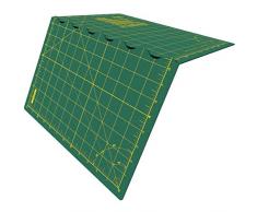 Olfa FCM-12X17 Tapis Pliable de dÃ©coupage, en olÃ©fine, Vert, A3, Plastique, Multicolore, 21,6 x 5 x 12 cm