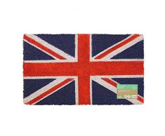 JVL Flag PVC Tapis de Coco de Porte, Union Jack