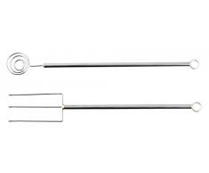 Zeller 43417 Couverts Ã Chocolat Set 20cm 2 piÃ¨ces en INOX, Acier Inoxydable, Argent, 20 x 7,9 x 1,2 cm