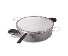 Bialetti Y0C5FG0280 Friteuse, Aluminium, Gris, 28 cm