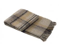 Bellora Oslo - Plaid, 1 Place, en Laine - Dimensions : 130Â x 170Â cm - Beige