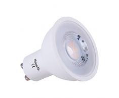 Vision-EL 778182 Ampoule LED GU10 Spot 7W Dimmable 3000°K, Aluminium/PC, 7 W, Blanc