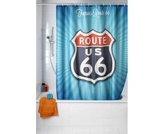 WENKO DIE BESSERE IDEE Rideau de Douche Anti-moisissure Route 66